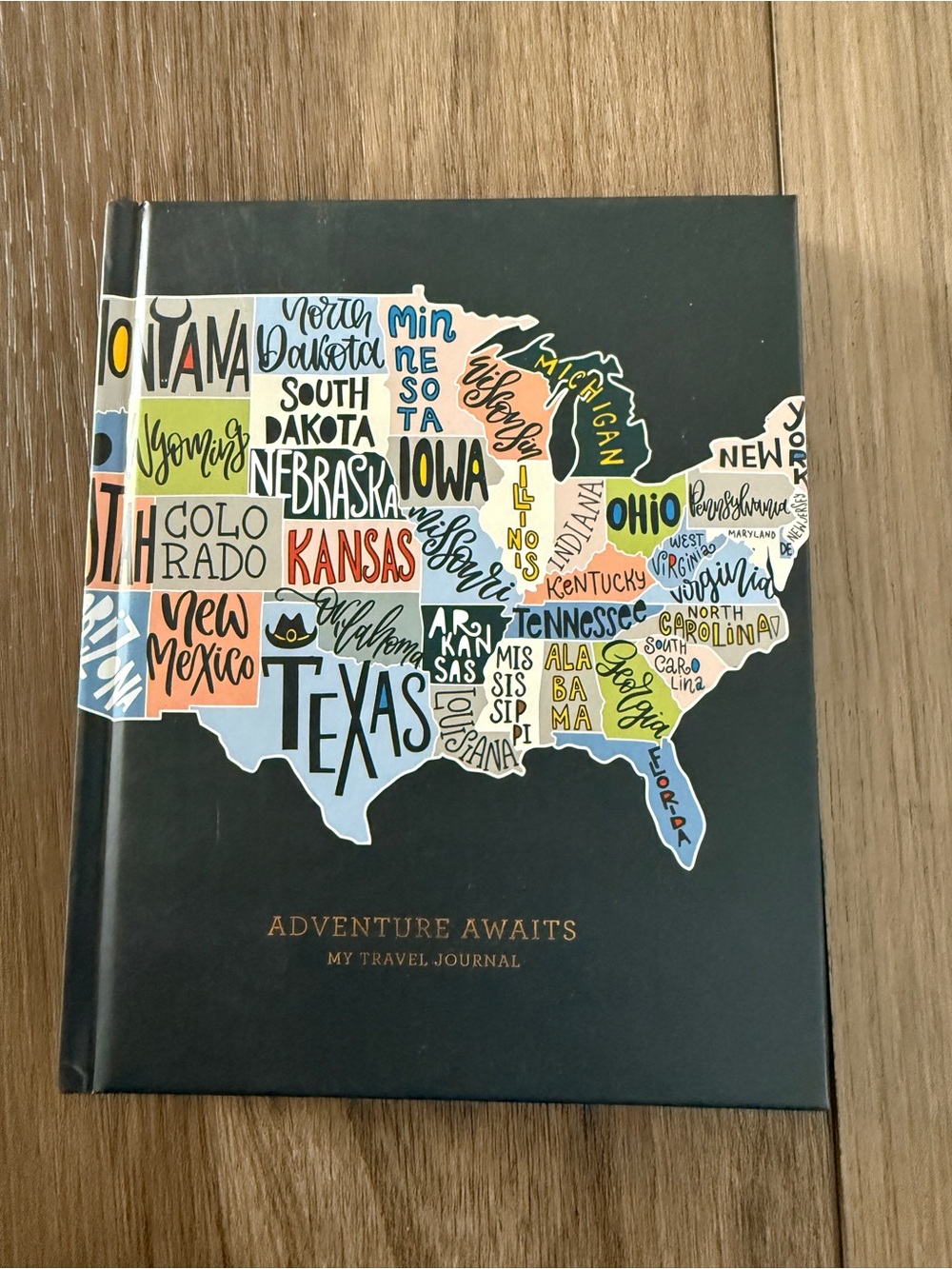 NWT-Adventure Awaits Travel Journal - Navy (Unbranded)